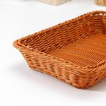 Корзина для продуктов Доляна, 35?24.5?7 см, коричневая