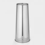 Вазон без ручек, 11 л, h=49 см, нержавеющая сталь, ГОСТ