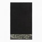 Полотенце махровое Love Life Leaves 70?140 см, 100% хлопок, 360 г/м?, черное