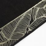 Полотенце махровое Love Life Leaves 70?140 см, 100% хлопок, 360 г/м?, черное