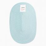 Салфетка сервировочная «Доляна. Овал», голубая, 45?30 см