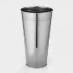 Вазон без ручек, 9 л, h=39 см, нержавеющая сталь, ГОСТ