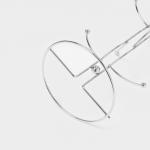 Держатель для кружек Доляна, на 6 предметов, 16?16?32 см, хромированный