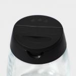 Баночки для специй с пластмассовой крышкой Доляна «Отто», набор 4 шт.: 140 мл, 6.2?8.4 см, стекло