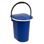 Ведро-туалет, h=38 см, 18 л, съёмный стульчак, синее