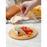 Блюдо для подачи с крышкой клош Доляна, d=19 см, бамбук