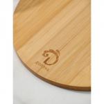 Блюдо для подачи с крышкой клош Доляна, d=19 см, бамбук