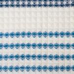 Полотенце вафельное банное «Этель» Waffle 70?140 см, 100% хлопок, 280 г/м?, коричнево-голубое