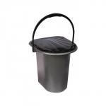 Ведро-туалет, h=40 см, 17 л, серое