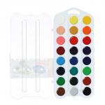 Акварель медовая «ЗХК. Я - Художник!», 24 цвета, без кисти, в пластиковой коробке