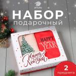 Набор полотенец «Этель. Снежная ель» 30?60 см - 2 шт., 100% хлопок, 340 г/м?