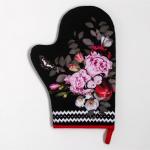 Набор кухонный «Flowers» варежка-прихватка 20?28 см, прихватка 19?19 см,100% хл