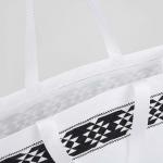 Сумка хозяйственная на кнопке, цвет белый