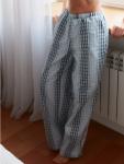 MY Брюки домашние жен. полоска/клетка Б325