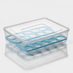 Контейнер для хранения яиц Доляна, 20 ячеек, 27.5?22?7 см, пластик, МИКС