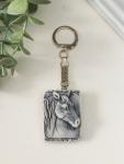 Брелок для ключей на кольце «Голова лошади (барельеф)», 4 см