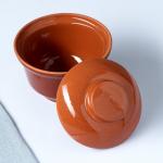 Горшок для запекания Кунгурская керамика «Застолье», 400 мл, коричневый