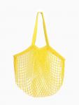 Сумка-авоська плетёная, клетка 1.5 см, жёлтая
