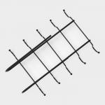 Держатель для кружек подвесной Доляна, на 10 предметов, 27.8?18.5?7.5 см, чёрный