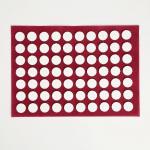 Аппликатор «Кузнецова», 70 колючек, спанбонд, 23?32 см, красный.