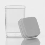 Банка для хранения с вакуумной крышкой Доляна, 900 мл, 9.5?15 см, пластик, прозрачная