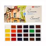 Акварель художественная в кюветах «ЗХК. Сонет», 24 цвета ? 2.5 мл