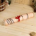 Коврик - лежак для бани и сауны «У королевы недостатков нет», 150?50 см, с принтом