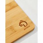 Блюдо для подачи и сервировки Доляна, с крышкой клош, 24.5?19?8 см, бамбук