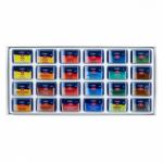 Акварель художественная в кюветах, 24 цвета ? 2.5 мл, ЗХК «Ладога»