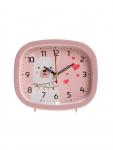 Будильник «Альпака», плавный ход, 12.5?10.5 см, розовый