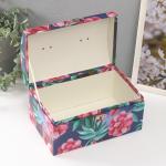 Набор шкатулок для украшений «Сундук. Волшебные цветы», картон, 3 шт.