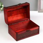 Набор шкатулок для украшений «Цветы», дерево, 3 шт., тиснение