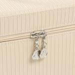 Набор шкатулок для украшений с зеркалом «Локки. Белый», 3 шт., искусственная кожа