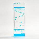 Гелевые часы, антистресс, 16.5?5.8 см, синие