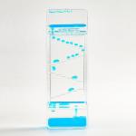 Гелевые часы, антистресс, 16.5?5.8 см, синие