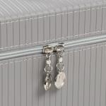 Набор шкатулок для украшений с зеркалом «Локки. Серый», 3 шт., искусственная кожа