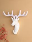 Декор настенный с вешалкой TAKE IT EASY «Олень», панно, 16.5?16 см, белый