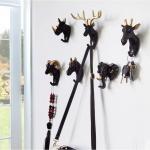 Декор настенный с вешалкой TAKE IT EASY «Олень», панно, 16.5?16 см, чёрный