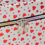 Набор шкатулок для украшений «Сердца на белом», 3 шт., с зеркалом, искусственная кожа, 13?21?14.5; 10?19?12; 21?15.5?17 см