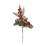 "Blumentag" VDD-68 Веточка декоративная с ягодами и шишками 6 х 1 шт. 29 см 01