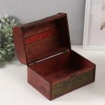 Набор шкатулок для украшений «Сундучок. Цветущий сад и бабочки», дерево, 3 шт.