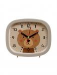 Будильник «Медвежонок», плавный ход, 12.5?10.5 см, бежевый