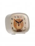 Будильник «Медвежонок», плавный ход, 12.5?10.5 см, бежевый