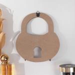 Настенные крючки декоративные «Замок с растениями и бабочкой», дерево, ключница, 2.5?15?17 см