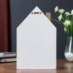 Деревянная шкатулка с полочками «Цветочное сердце», 26.5?8?17 см