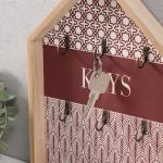 Настенные крючки декоративные «Узоры», дерево, коричневый, 5?22?30 см