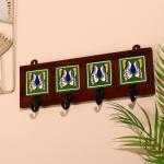 Вешалка «Караван. Бабочки», 22?4?12 см, дерево, 4 крючка, МИКС