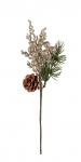 "Blumentag" VDD-48 Веточка декоративная с шишкой и ягодами 6 х 1 шт. 30 см 01