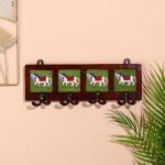Вешалка «Караван. Лошади», 22?4?12 см, 4 крючка, дерево, МИКС