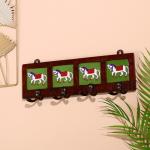 Вешалка «Караван. Лошади», 22?4?12 см, 4 крючка, дерево, МИКС